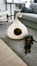 Pawlagom Handmade Cozy Woolen Bed for Cats and Dogs | 100% Natural Pet Nest Made in Poland